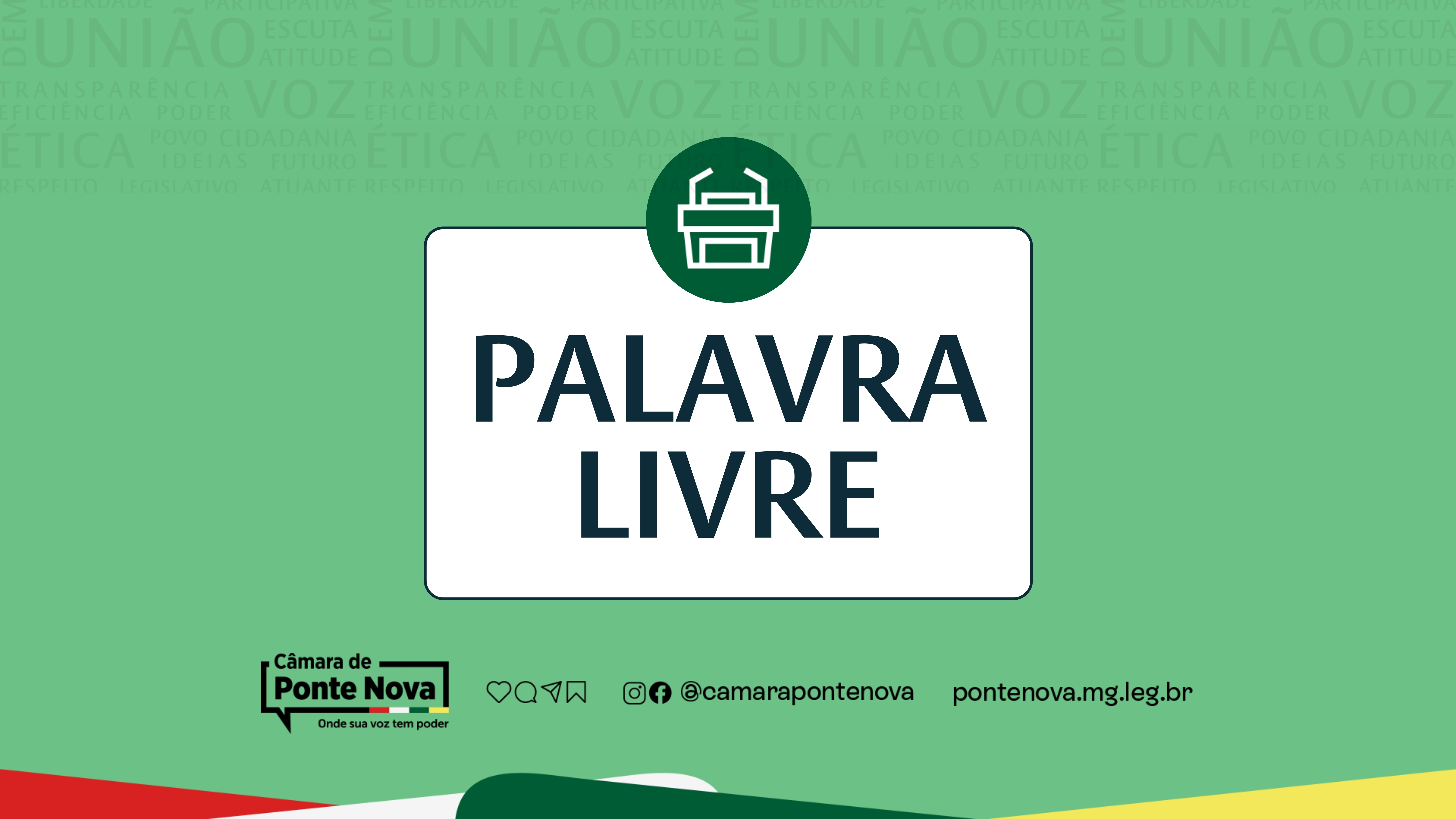 Acompanhe os temas trazidos pelos vereadores à Palavra Livre dessa quinta-feira (23)