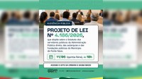 Alterações no Estatuto dos Servidores serão debatidas em audiência pública