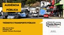 Audiência Pública discutirá trânsito e transporte público em Ponte Nova Audiência Pública discutirá trânsito e transporte público em Ponte Nova