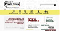 Câmara de Ponte Nova lança novo portal e aplicativo