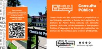 Escola do Legislativo da Câmara de Ponte Nova abre consulta pública