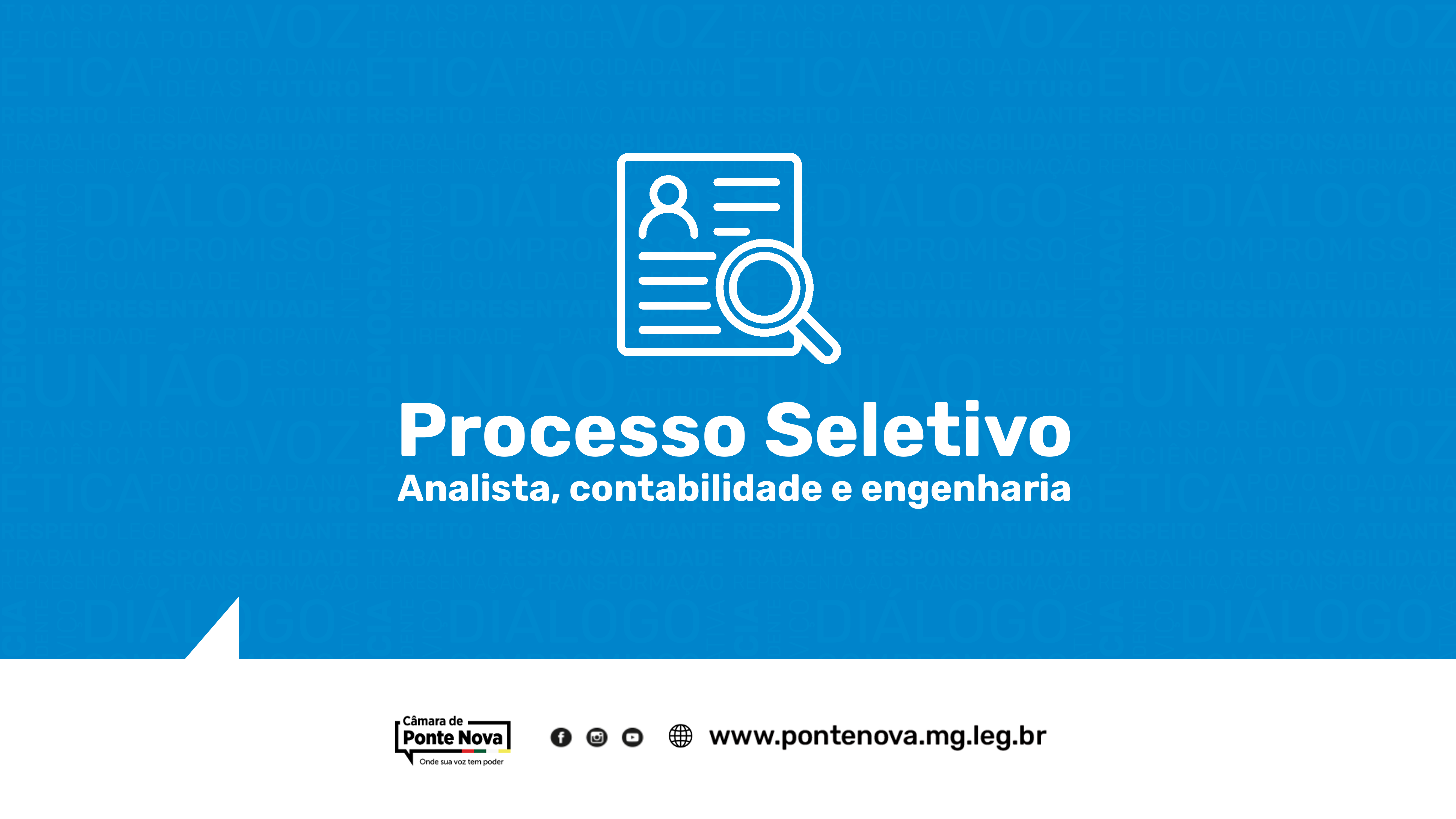 Inscrições abertas para processo seletivo para analista, contador e engenheiro