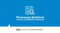 Inscrições abertas para processo seletivo para analista, contador e engenheiro