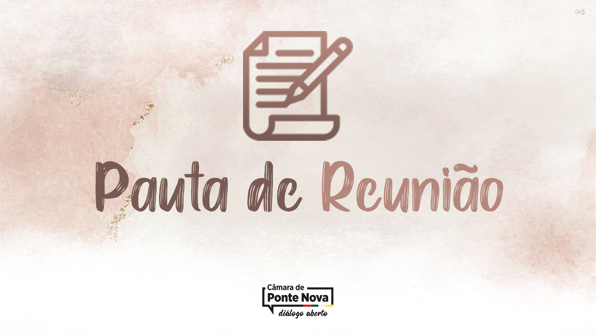 Programação da reunião extraordinária do dia 03/12/2020