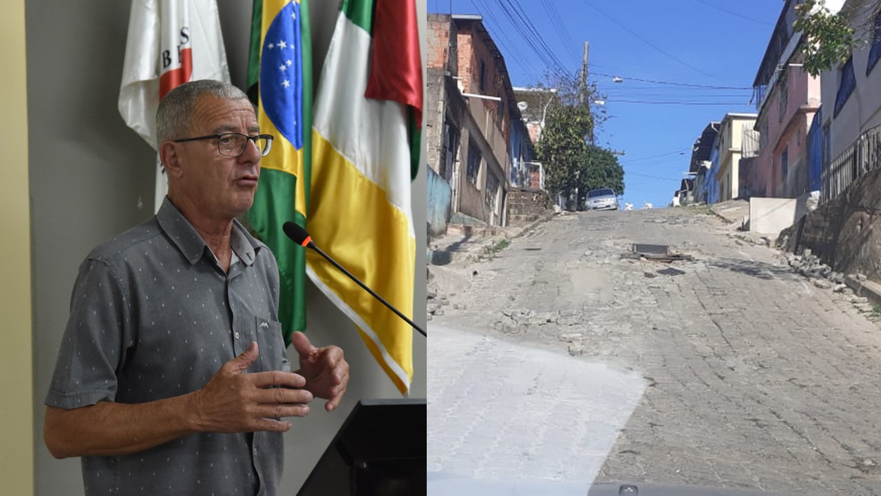 Vereador informa sobre recuperação da rua Carlos Pinto 