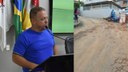 Vereador se revolta com obra que prejudica transporte público no São Geraldo