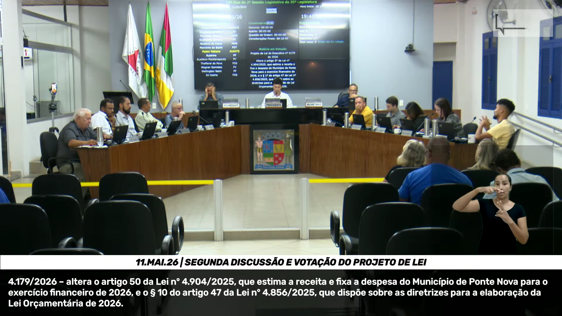 Vereadores aprovam atualização técnica em regras do orçamento municipal